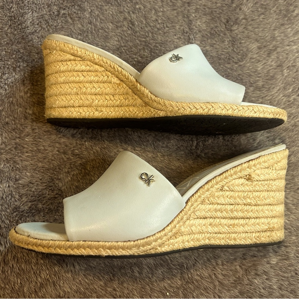 Calvin Klein Pale blue Wedges size 7